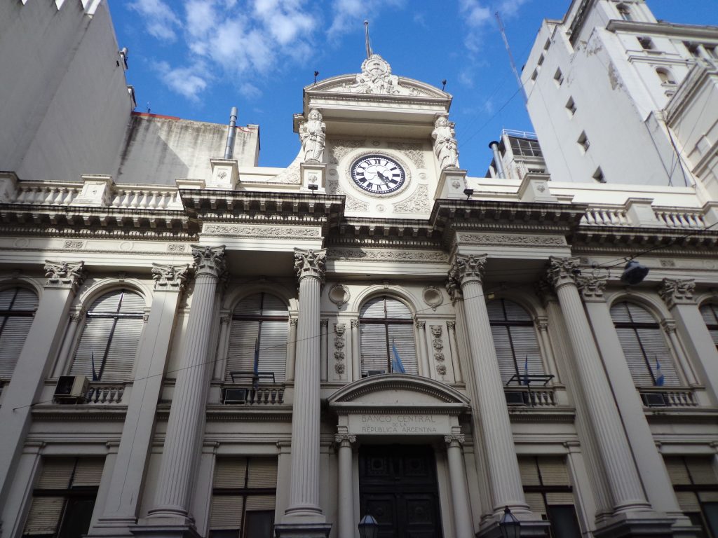 La sede del Banco Central de la República Argentina, en Buenos Aires. Foto: Wikimedia Commons.