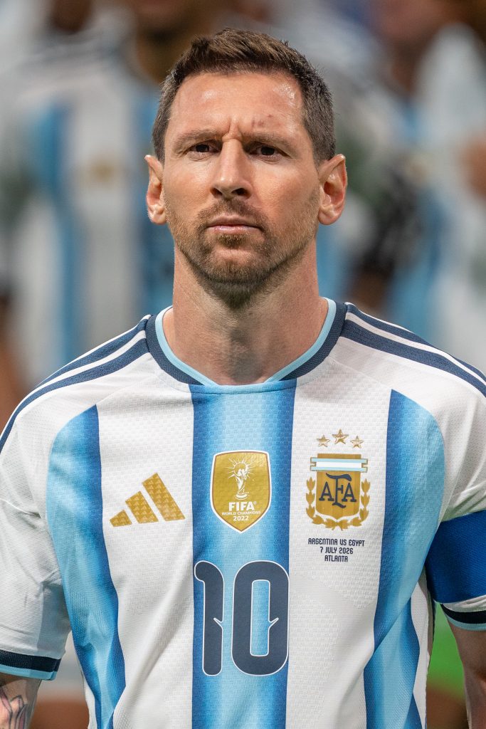 Lionel Messi con la camiseta de la Selección argentina. Foto: Wikimedia Commons.
