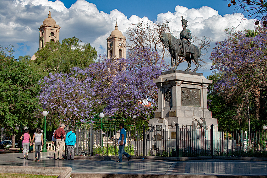 Plaza Pringles, en la ciudad de San Luis. Foto: Wikimedia Commons.
