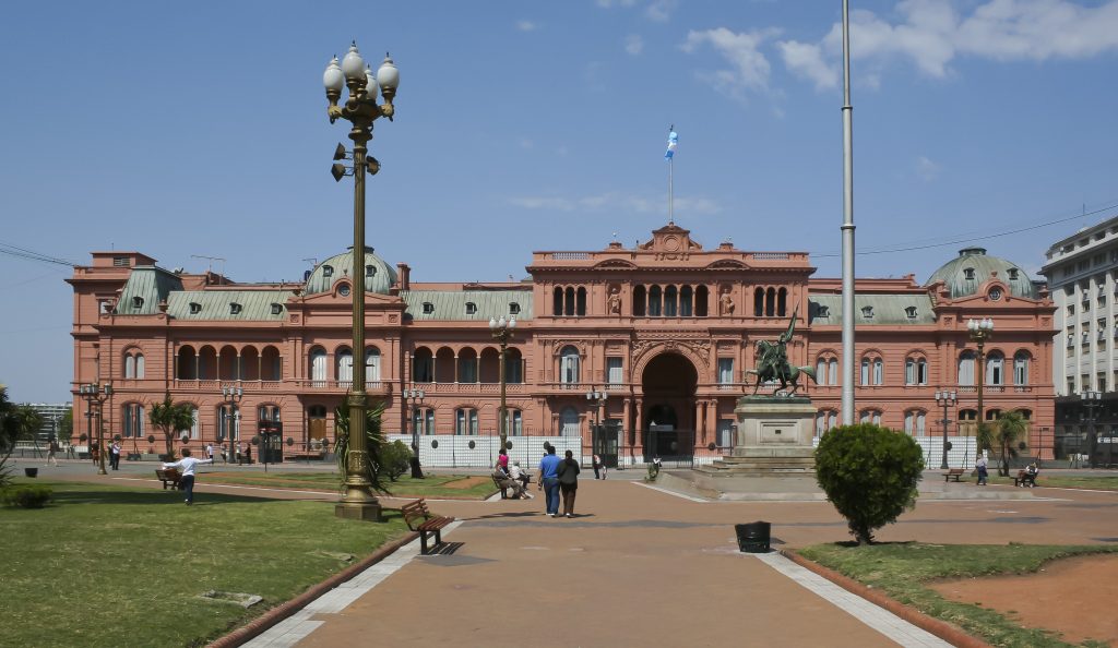 Casa Rosada, sede del Gobierno nacional, en Buenos Aires. Foto: Wikimedia Commons.