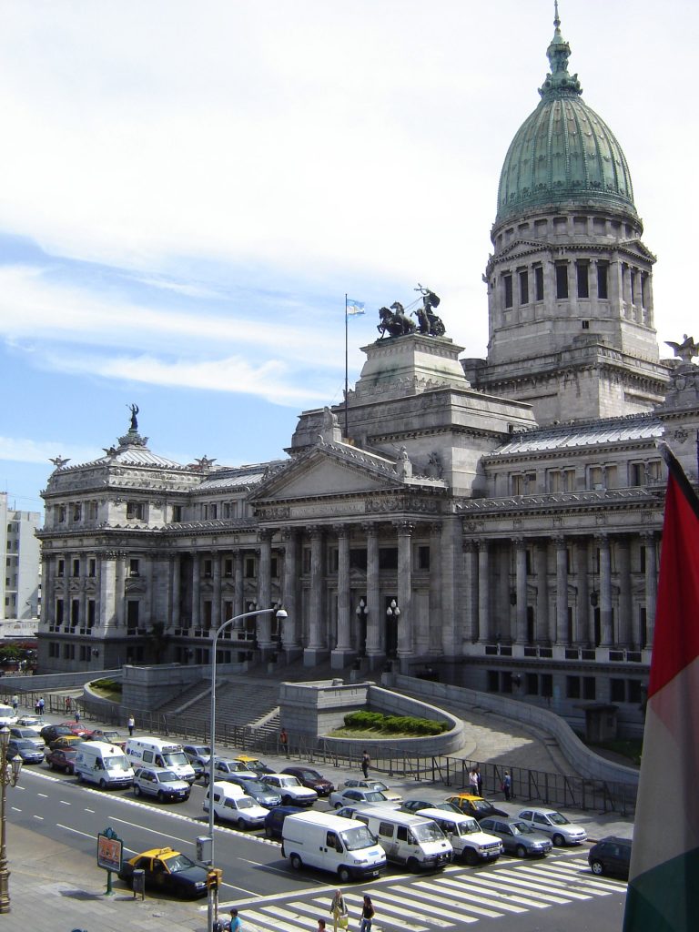 Palacio del Congreso de la Nación Argentina, en Buenos Aires. Foto: Wikimedia Commons.