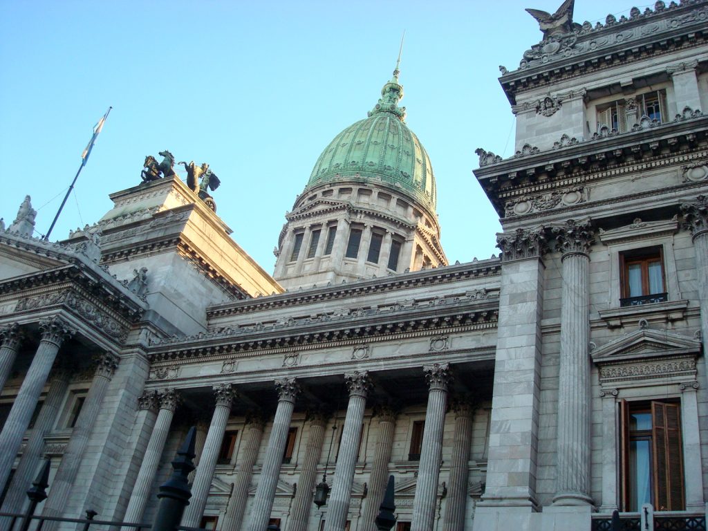 El Congreso de la Nación Argentina, en Buenos Aires. Foto: Wikimedia Commons.