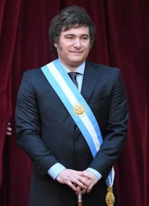 El presidente Javier Milei, en una imagen oficial. Foto: Wikimedia Commons.