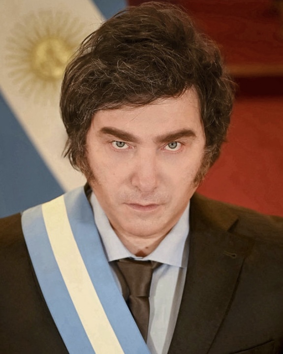 Retrato oficial del presidente Javier Milei. Foto: Wikimedia Commons.