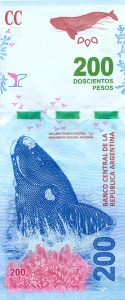 Billete de 200 pesos argentinos. Foto: Wikimedia Commons.